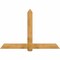 Ekena Millwork Eugene Rough Sawn Timber Gable Bracket, Western Red Cedar, 72"W x 48"H x 4"D x 6"F, 16/12 Pitch GBW072X48X0406EUG00RWR - alternate 1